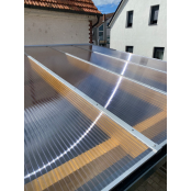 Polycarbonat Stegplatten X-Struktur in klar