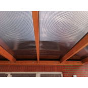 Polycarbonat Stegplatten X-Struktur in bronze