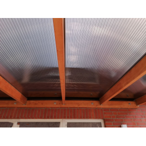 Polycarbonat Stegplatten X-Struktur in bronze