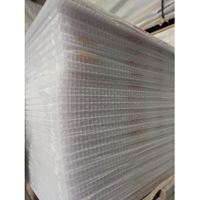 Polycarbonat Stegplatten X-Struktur in opal